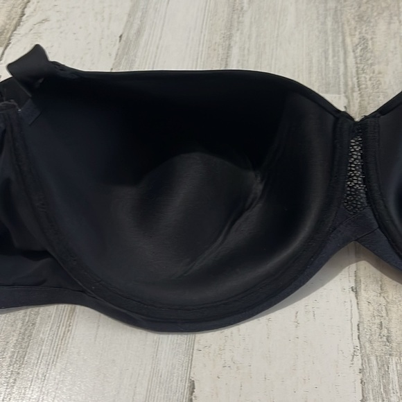 Peach Company Black Lovely Full Coverage Bra 42-16 44F - Picture 5 of 9